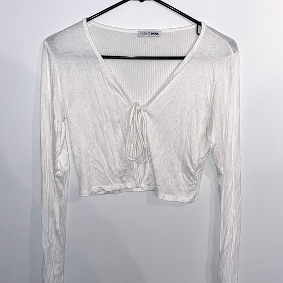 Open Front Crop Top S - Picture 1 of 3